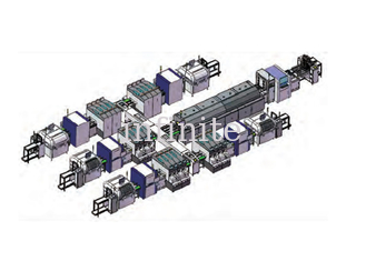 Onderling verbonden SMT-assemblagelijn Multi-Line in dual-track reflow-oven bedradingsschema