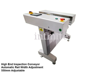0,5 m tot 0,6 m PCB-riemtransportband 550 mm met automatische spoorbreedteaanpassing