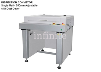 Single Track PCB-inspectietransportband 220V High-End 550mm Max PCB-breedte