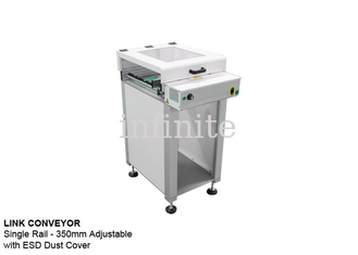 De Raadstransportband van enige Spoorprintplaat 0.5m 0.6m 0.8m met ESD Stofkap
