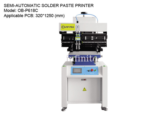 320*1250mm Soldeerpasta Zeefdrukmachine Stencil Printer Semi Automatische