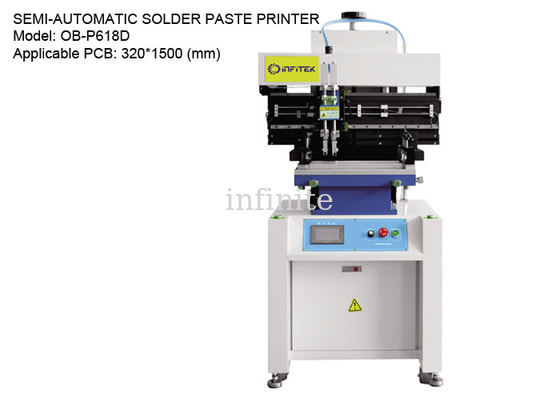 Slide Rail Soldeerpasta Printer Semi-automatisch voor 320 * 1500 mm PCB