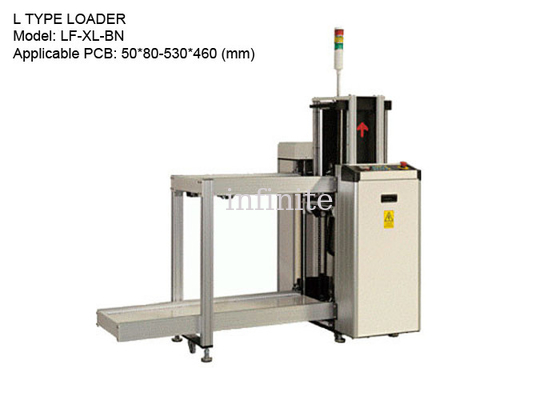 L Type SMT Tijdschriftlader 900 mm hoogte XL-formaat PCB met MCGS-aanraakscherm