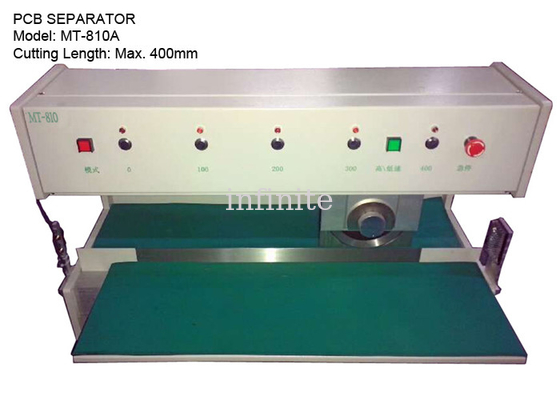 1.0 - 3.2mm PCB-Snijmachine van de de Draaitransportband 300mm/s 400mm Maximum Scherpe Lengte