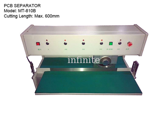 110/220V van de de Draaitransportband van PCB de Separatormachine 600mm Lengte 500mm/s