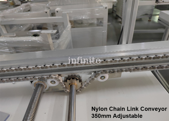 Metalen rollen SMT-transportband 4000 mm nylon ketting PCB-verbindingstransportband