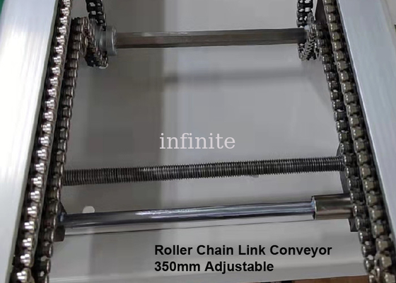 Lengte 3m 4m Rollenketting Transportband Instelbaar met Handslinger