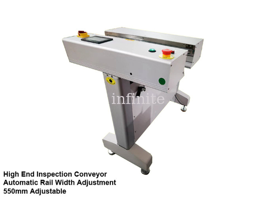 0,5 m tot 0,6 m PCB-riemtransportband 550 mm met automatische spoorbreedteaanpassing