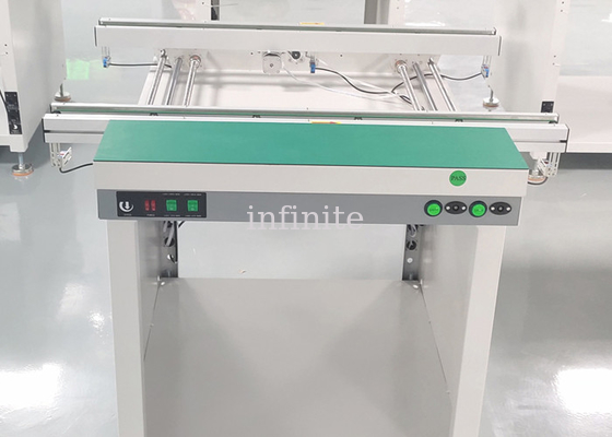 Dubbele spoorverbinding Pcb-beheerconveyor handmatige en automatische breedte aanpassing